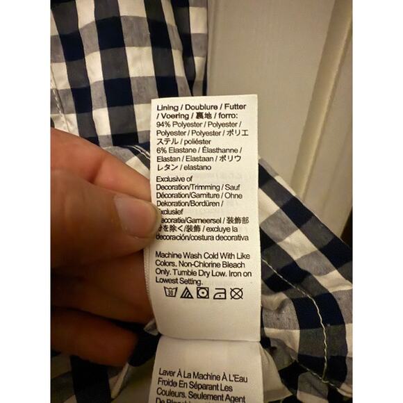 Blue Plaid J. Crew Dress Size 8 - Picture 7 of 9